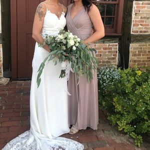 Azazie Talencia Bridesmaid Dress in Taupe